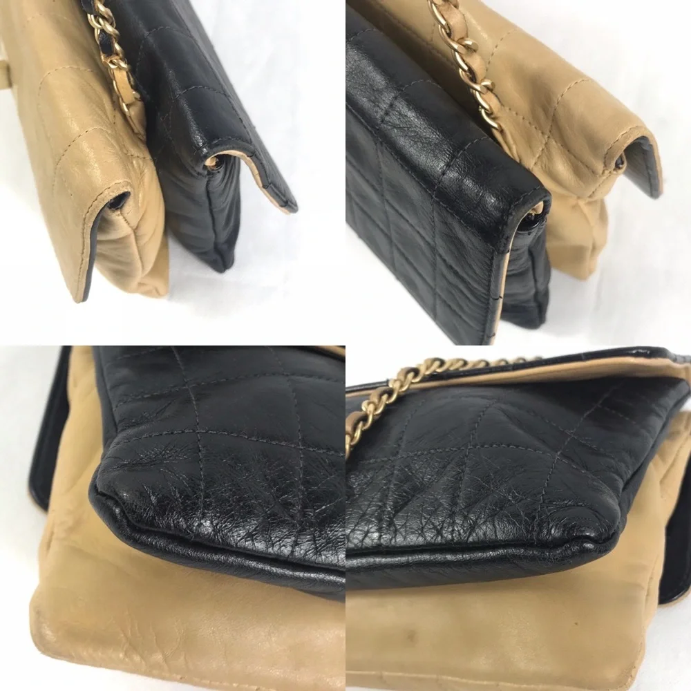 RARE Hot Find! Chanel 2 Face Sheepskin Flap Crossbody - Authentic - Picture 6 of 16